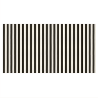 Black Striped Tablecloth