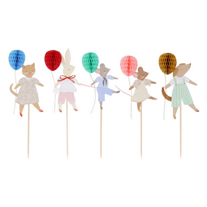 Animal Friends Cake Toppers