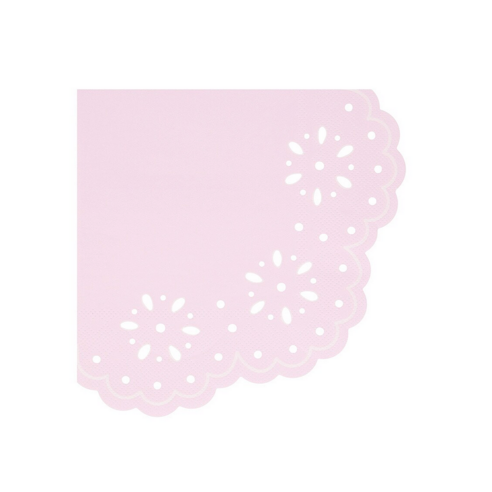 Broderie Anglaise Lace Multi Small Napkins (x16)