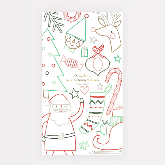 Christmas Color'n Tablecloth