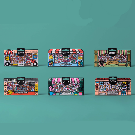36 ASSORTED STICKERS - BOUTIQUE