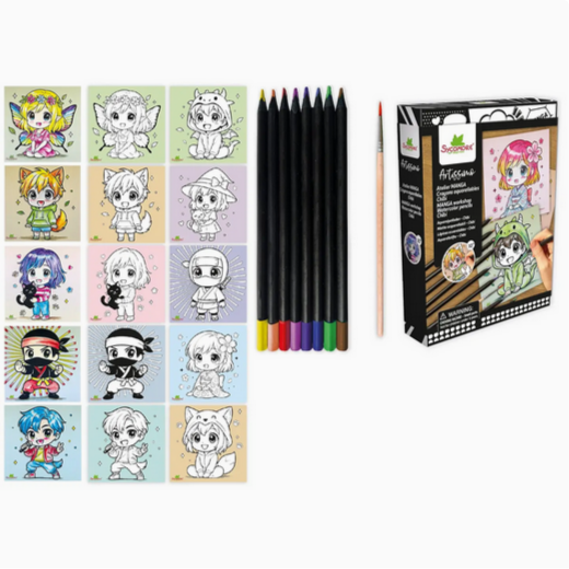 Artissimo -S Manga Workshop Watercolor Pencils Chibi