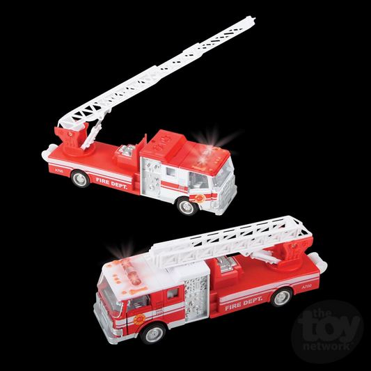 7" Die-Cast Pull Back Sonic Fire Engine