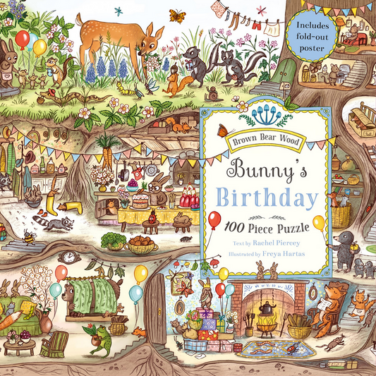 Bunny's Birthday Puzzle: A Magical Woodland 100pcs