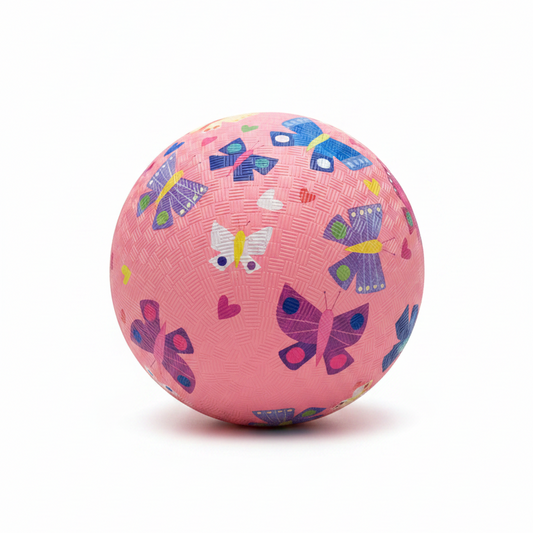 5" & 7" Playground Ball - Butterfly Garden Pink