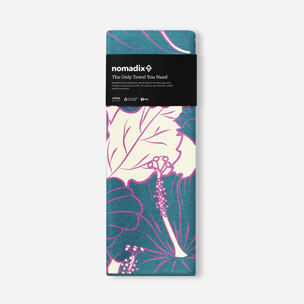 NOMADIX - ORIGINAL TOWEL | Hibiscus Teal Ocean