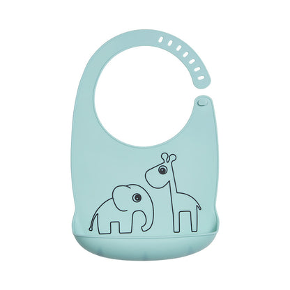 Done By Deer Silicone Bib - Dotti Blue