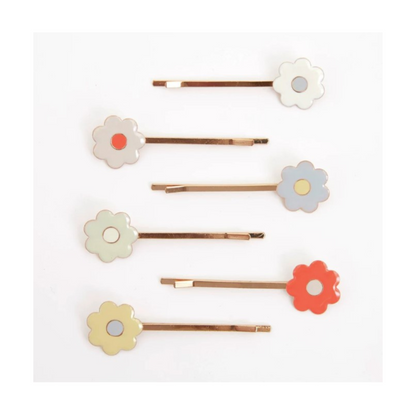 Daisy Enamel Hair Slides