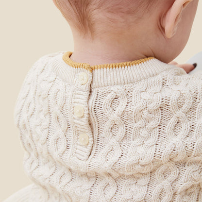 Cable Knit Tipped Jumper