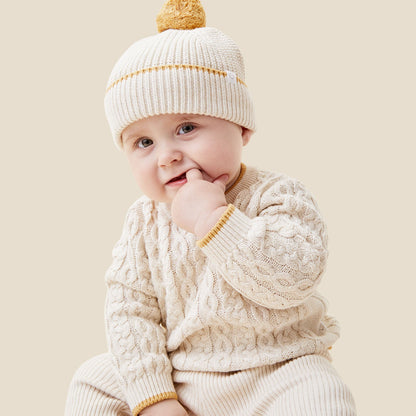 Cable Knit Tipped Jumper