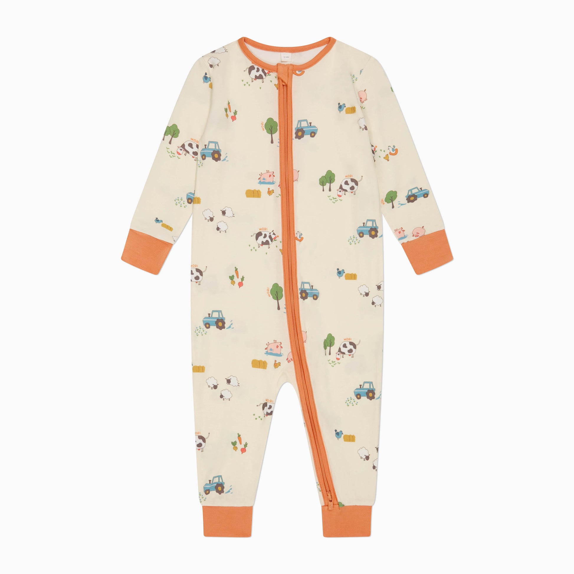 Farmyard Clever Zip Sleepsuit