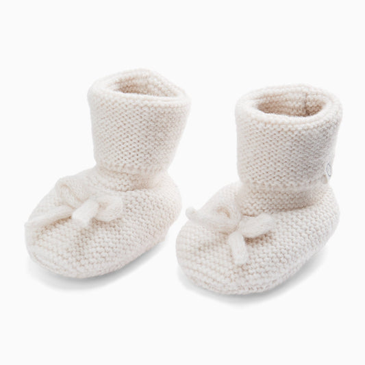 Booties with Tie - Ecru