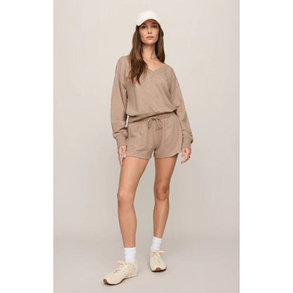 Z SUPPLY - EVERYDAY FRENCH TERRY V-NECK | Heather Ash
