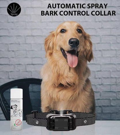 Pet Life - Pet Life ® Bark-Myst 3-Level Sensitivity of Spray and Tone Anti-Bark Dog Collar