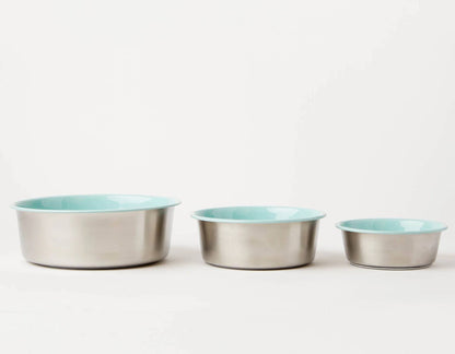 Jax & Bones Bone Slow Feeder Bowl Teal Large