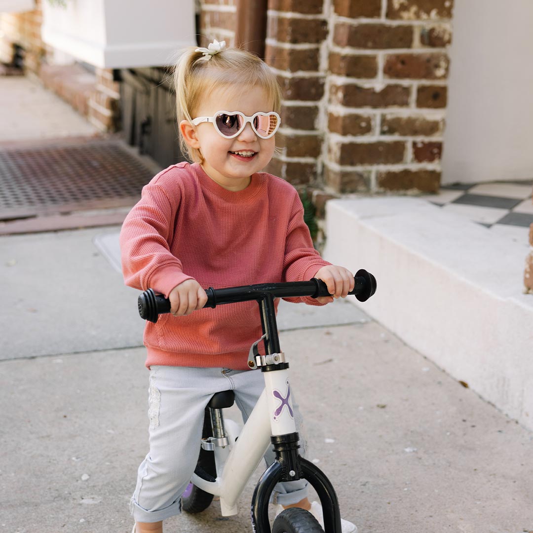 Babiators Polarised Heart Sunglasses - Sweet Cream