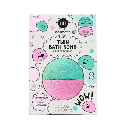 Bath Bomb for Kids -DUOS Pink & Lagoon Green