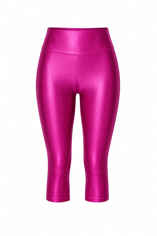 Berry Pink Glossy Capri