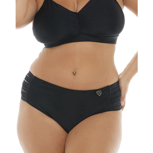 BODY GLOVE - SMOOTHIES RETRO PLUS SIZE BIKINI BOTTOM | BLACK