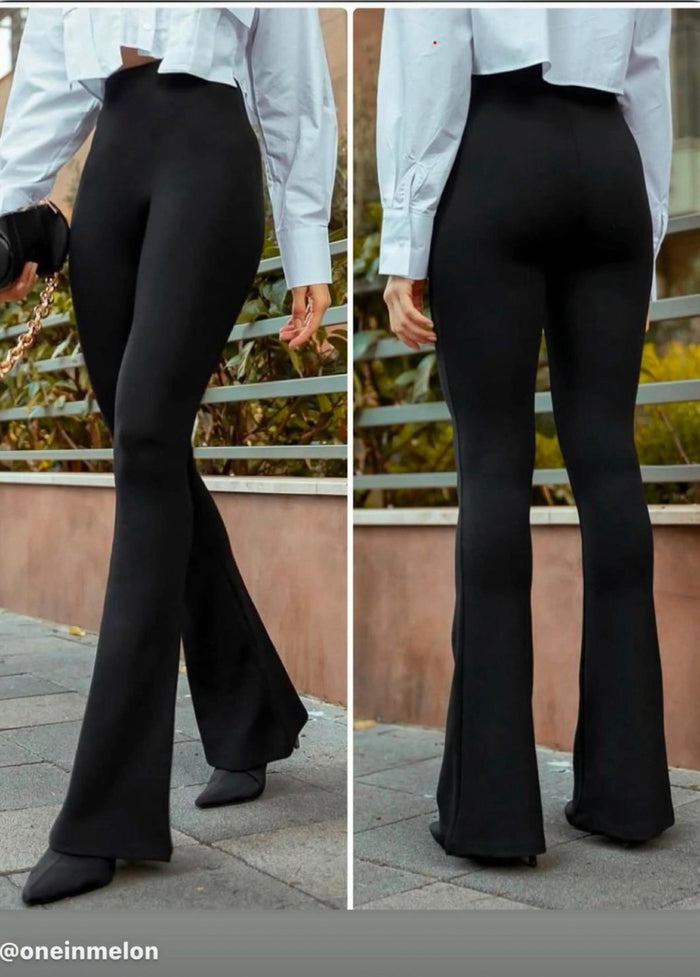 Bootcut fleece pants