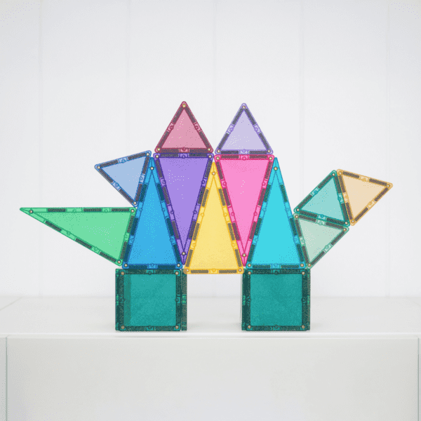 CONNETIX Magnetic Tiles Glitter Castle Pack - 48 Pieces