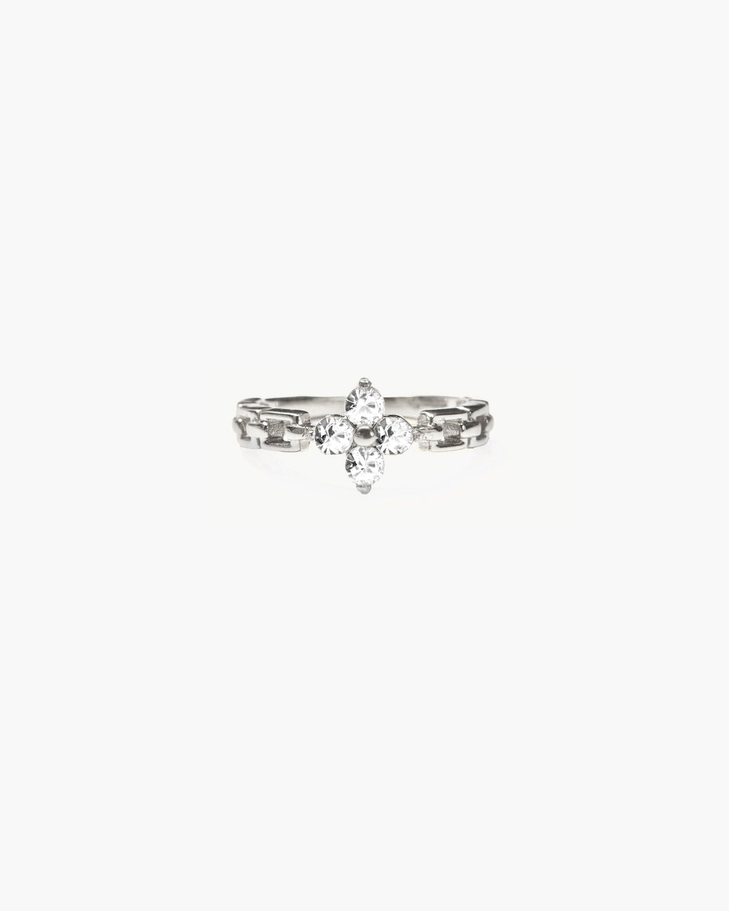 Lucky Clover Ring in Silver