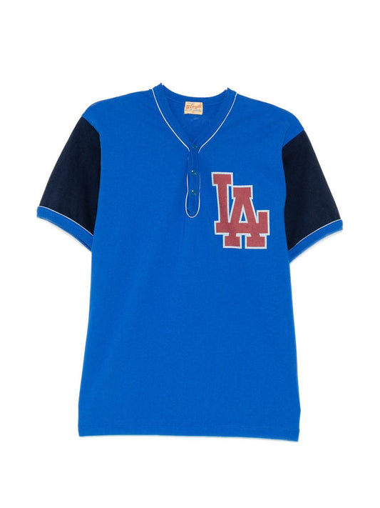contrast-trim short-sleeve T-shirt