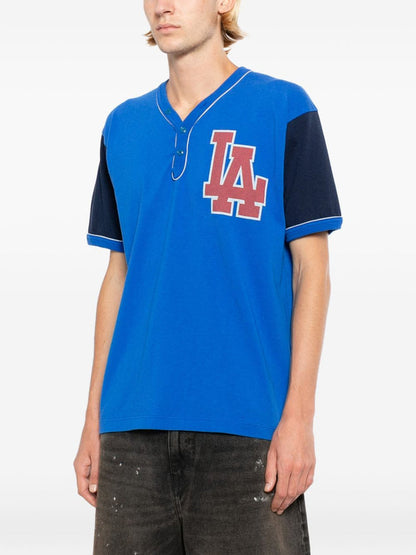 contrast-trim short-sleeve T-shirt