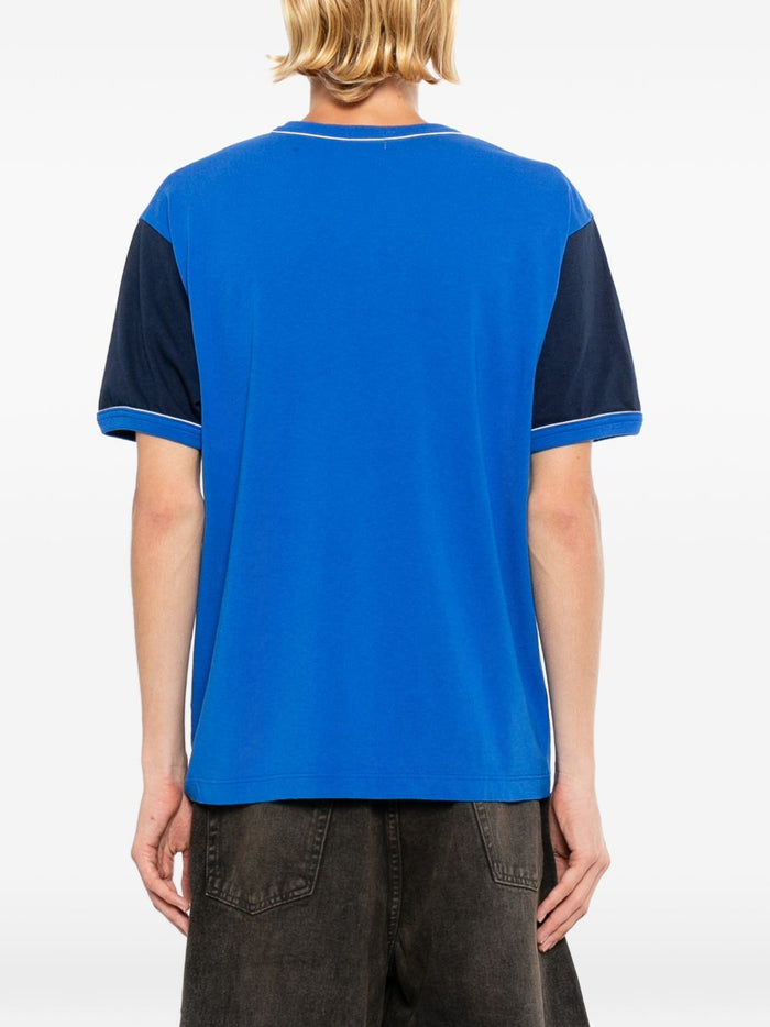 contrast-trim short-sleeve T-shirt
