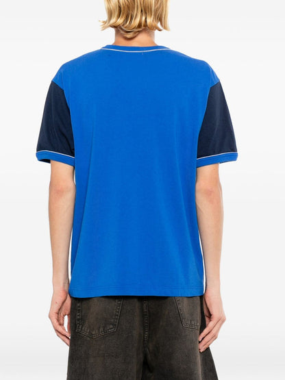 contrast-trim short-sleeve T-shirt