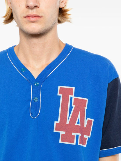 contrast-trim short-sleeve T-shirt