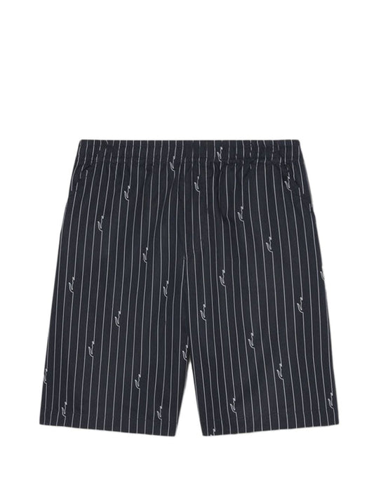 crocodile-print shorts