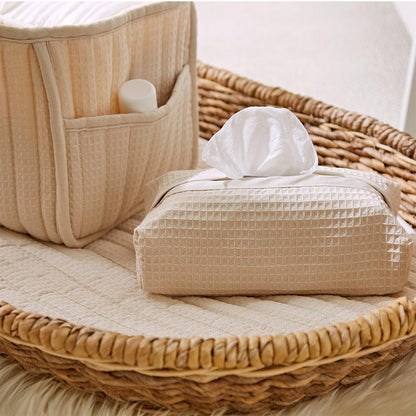 CuddleCo Changing Set - Cashmere Waffle