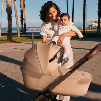 CYBEX Balios S Lux Pushchair + Fold Carry Cot - Moon Black