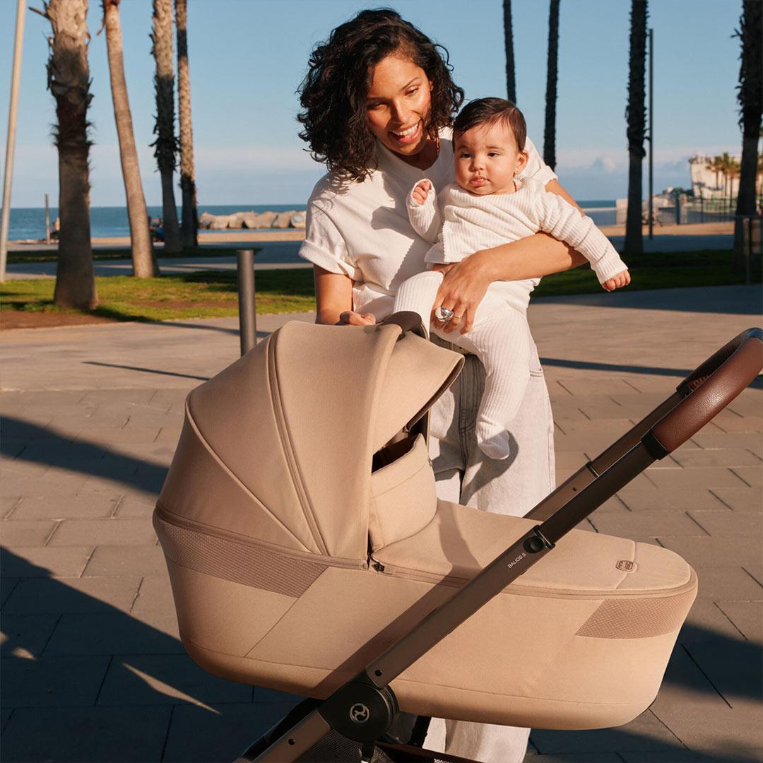 CYBEX Balios S Lux Pushchair + Fold Carry Cot - Stormy Blue
