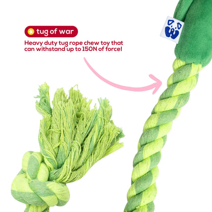 PAWTY Dog Toys - Tug & Treat Rose Tug Rope Dog Toy