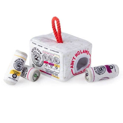 Haute Diggity Dog - White Paw Grrriety Pack - Activity House  Burrow Dog Toy