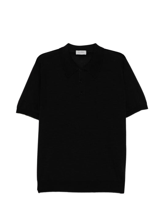 elvins fine stripe polo shirt
