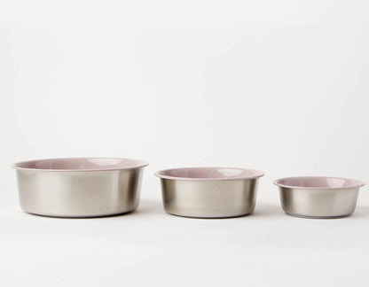 Jax & Bones Bone Slow Feeder Bowl Pink Small