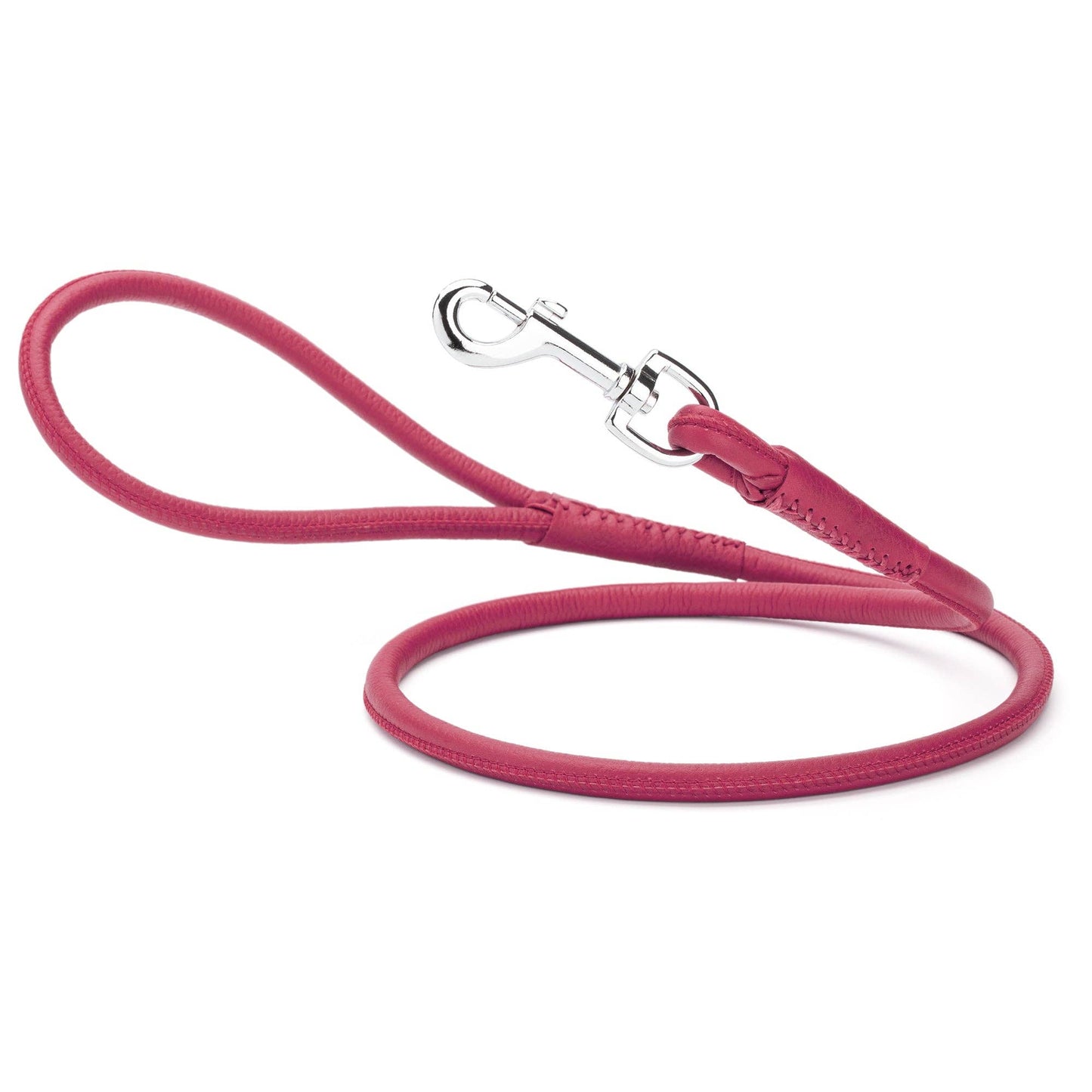 Dogline - Soft Leather Round Lead