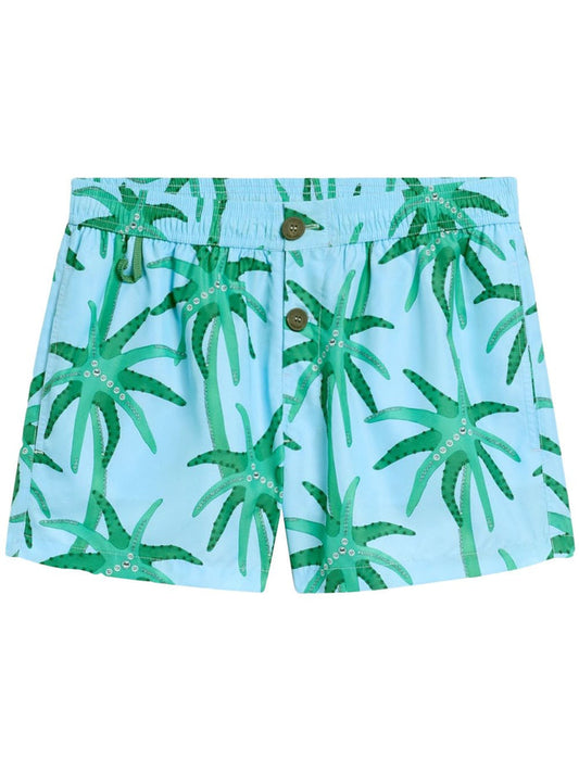 floral-print shorts