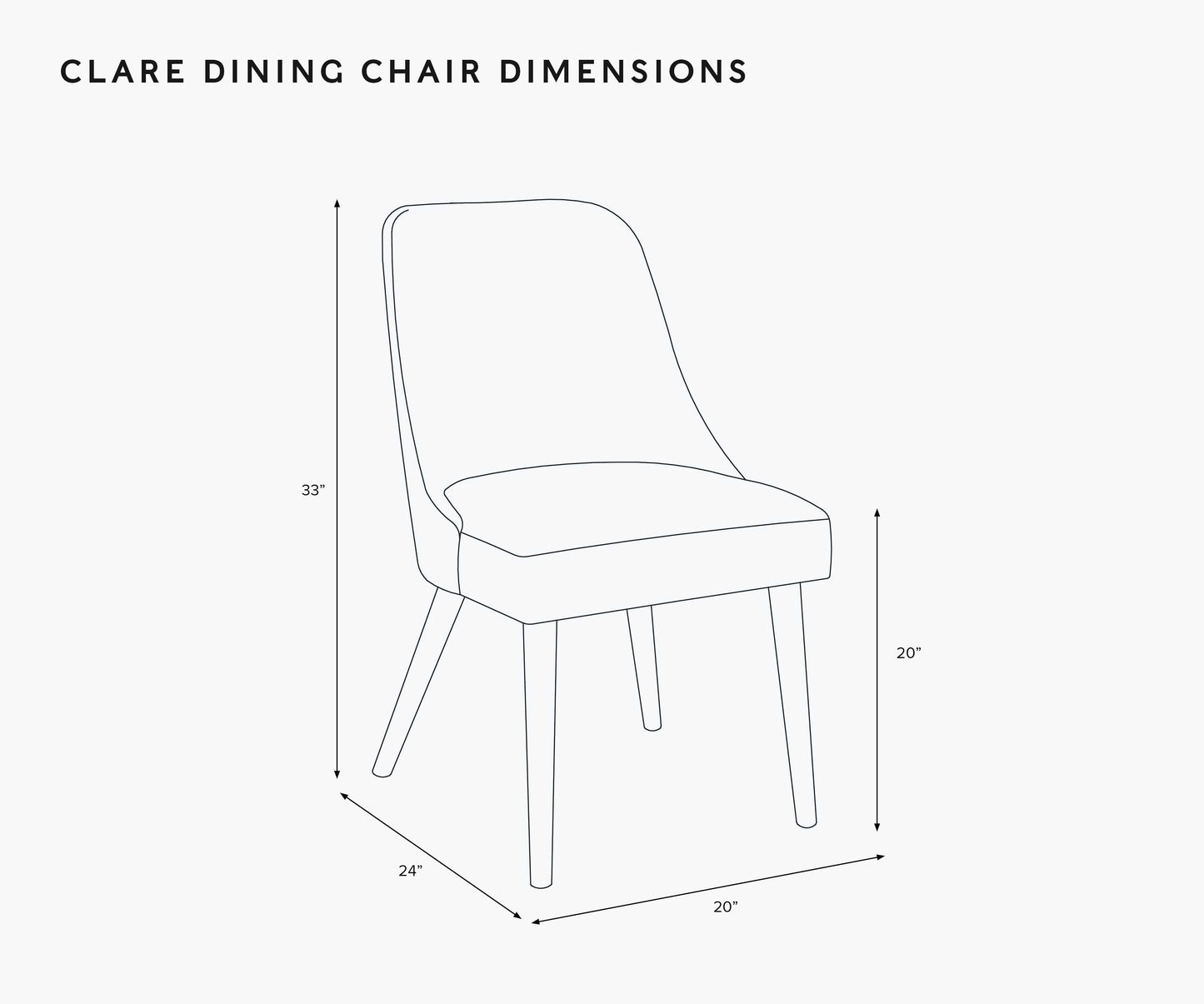Clare Dining Chair - Ditsy Dahlia Burgundy