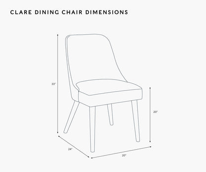 Clare Dining Chair - Peacock