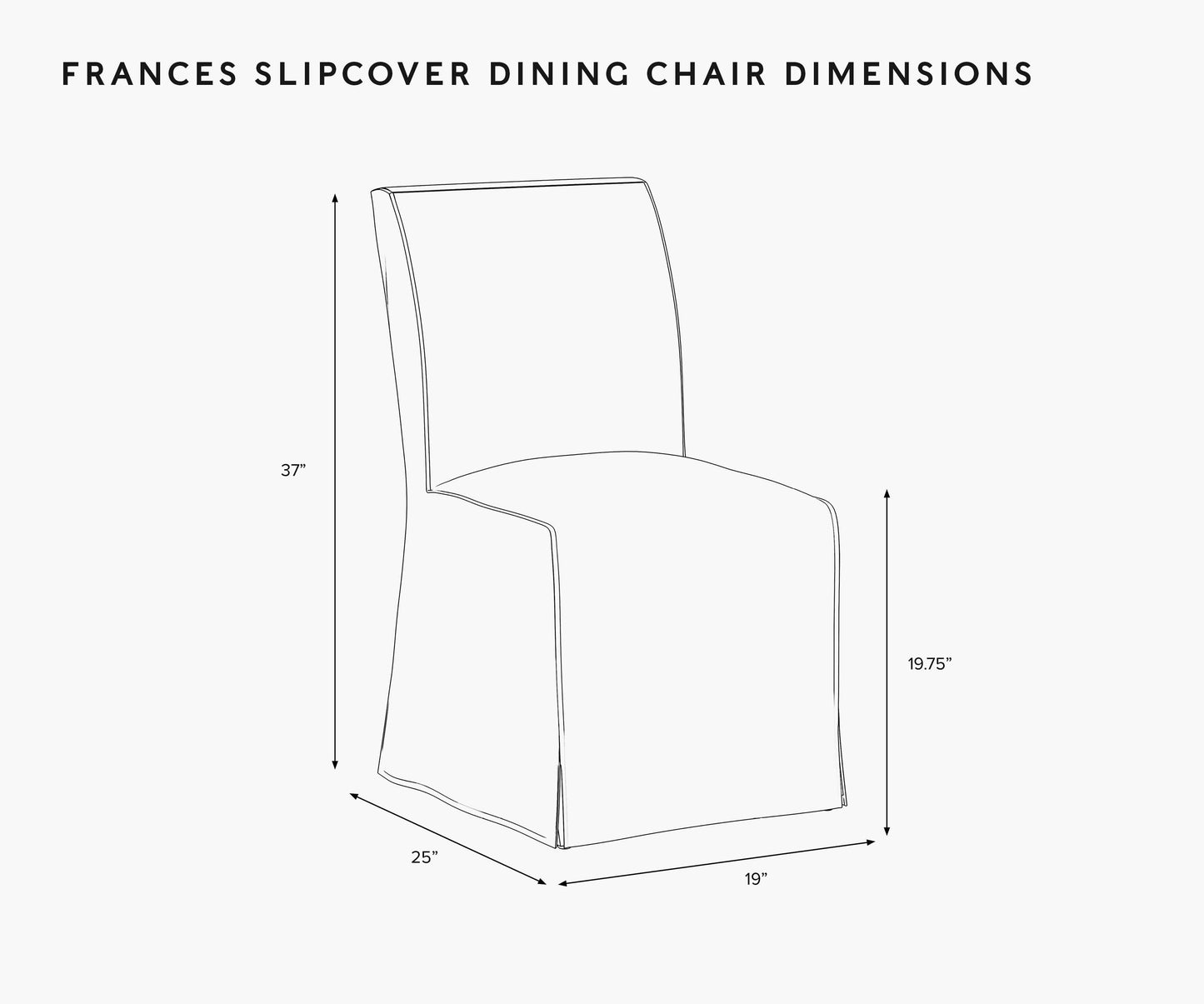 Frances Slipcover Dining Chair - Peacock