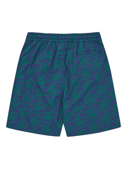 graphic-print swim shorts