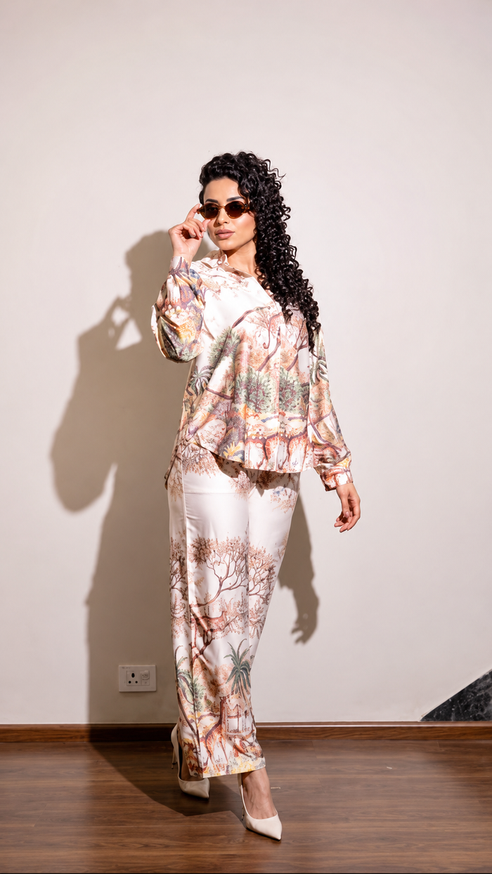 Jungle Printed summer cord set