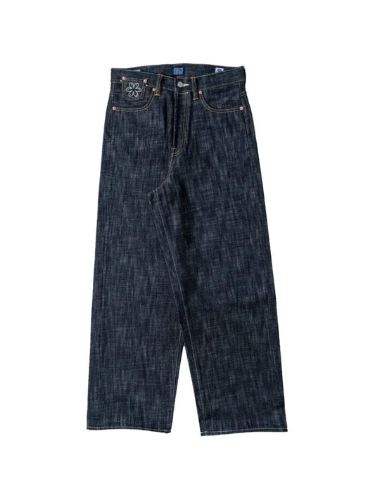 Kanpai! Embroidered Wide-Leg Jeans