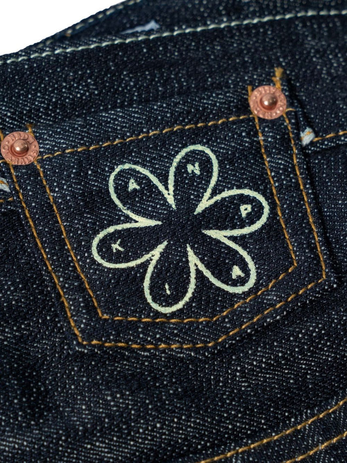 Kanpai! embroidered wide-leg jeans