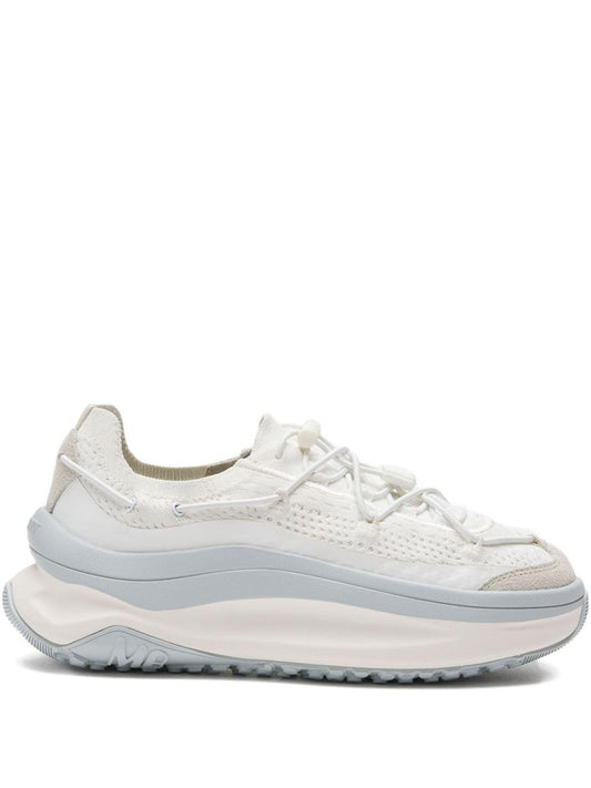 lace-up knitted sneakers
