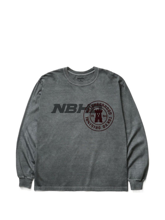 logo-print long-sleeved T-shirt